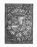 Coat of arms surrounded by the chain of the Golden Fleece in decorative frame