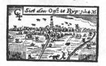Harvesting; landscape with silhouette of De Rijp; monogram "C.L.I."