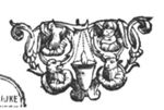 Burning oil-lamp surrounded by the four apocalyptic beasts