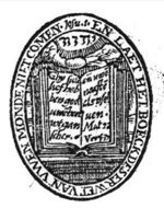 Open book, bible, with text; Jahweh-tetragram
