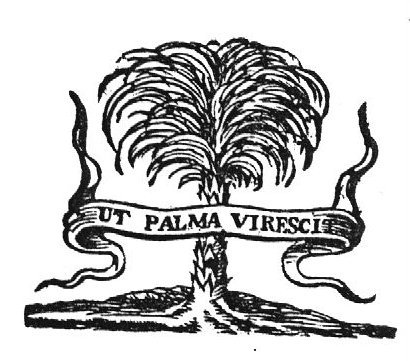 Palm tree; banderole