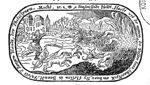 Samson ties three hundred foxes two by two by their tails with a fire-brand in between; with the torches on fire he drives them into the cornfields of the Philistines which are set aflame (Dutch: 'brand'); the jawbone of an ass on the ground