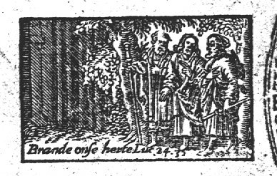 The journey to Emmaus; the two men meet Christ