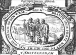 The journey to Emmaus; the two men meet Christ
