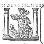 Minerva (helmet, Aegis) holding an open book; armour