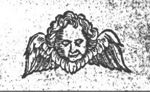 Cherub, a child's head with wings