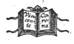 Open book with motto and crown