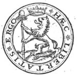 Lion of the United Provinces with a hat (~freedom); a crown
