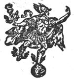Mercury (with Caduceus, Petasus and winged sandals) standing on a globe with one foot, left arm stretched forward