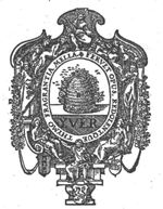 A beehive against a background of thyme and roses, encircled by a swarm of bees; decorated frame with Apollo (lyre, bow and sun/halo) and the Muses; festoons of flowers; the coats of arms of Amsterdam, Holland, and a coat of arms with a sailing-ship