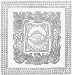 A flounder (Dutch: 'bot'); frame decorated with vases, festoons and mascarons
