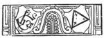 'Hausmarke' of a triangle with crosses and a monogram of the initials "G.F.C.P.A."