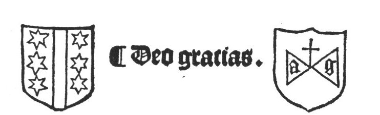 Coat of arms of Gouda and 'Hausmarke' with initials "A.G."