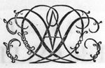 Decorated monogram, interlace