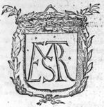 Coat of arms with author's monogram "E.V.E.R.A.R.D M.E.Y.S.T.E.R.", olive-branches, laurel wreath