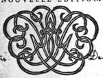 Decorated monogram, abstract interlace