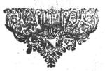 Floral ornament, with open book and crown; coat of arms of Utrecht