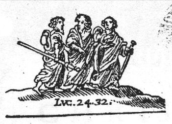The journey to Emmaus: the two men meet Christ