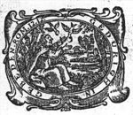 Elijah fed by the ravens (Dutch: 'raven'): while the prophet is living by the brook, ravens bring him food; decorated frame