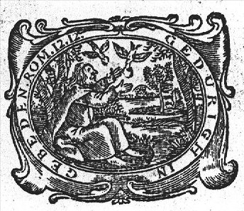 Elijah fed by the ravens (Dutch: 'raven'): while the prophet is living by the brook, ravens bring him food; decorated frame