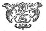 Ornamental device with 'Hausmarke' and initials "B.O."