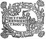 The sacrifice of Isaac: while Abraham raises his sword to kill Isaac, an angel appears; frame decorated with roses
