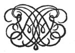 Decorated monogram, abstract interlace