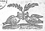 Two doves with olive-branches