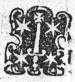 Coat of arms of Haarlem (sword, cross and stars)