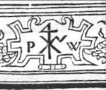 'Hausmarke' with initials "P.W."; decorated frame