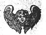 Cherub, a child's head with wings