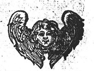 Cherub, a child's head with wings