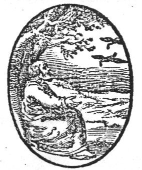 Elijah fed by the ravens (Dutch: 'raven'): while the prophet is living by the brook, ravens bring him food