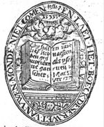Open book on a lectern; Jahweh-tetragram