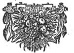 Ornament with flowers and fruits