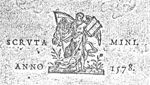 An angel holding a scythe and an open book