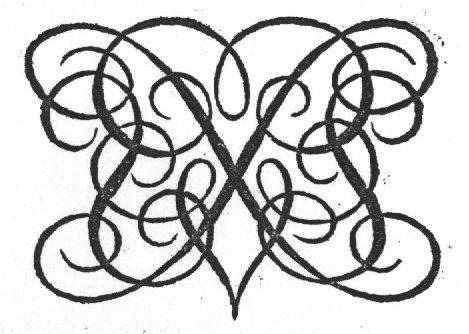 Decorated monogram, abstract interlace
