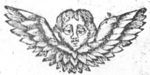 Cherub, a child's head with wings