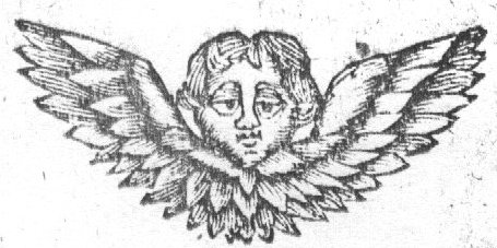 Cherub, a child's head with wings