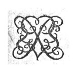 Ornamental monogram, abstract interlace