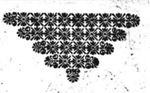 A decorative pattern of star-like figures
