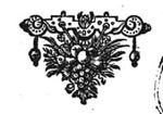 Ornament with flowers and fruits