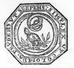 Dove surrounded by a snake