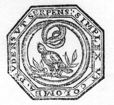 Dove surrounded by a snake