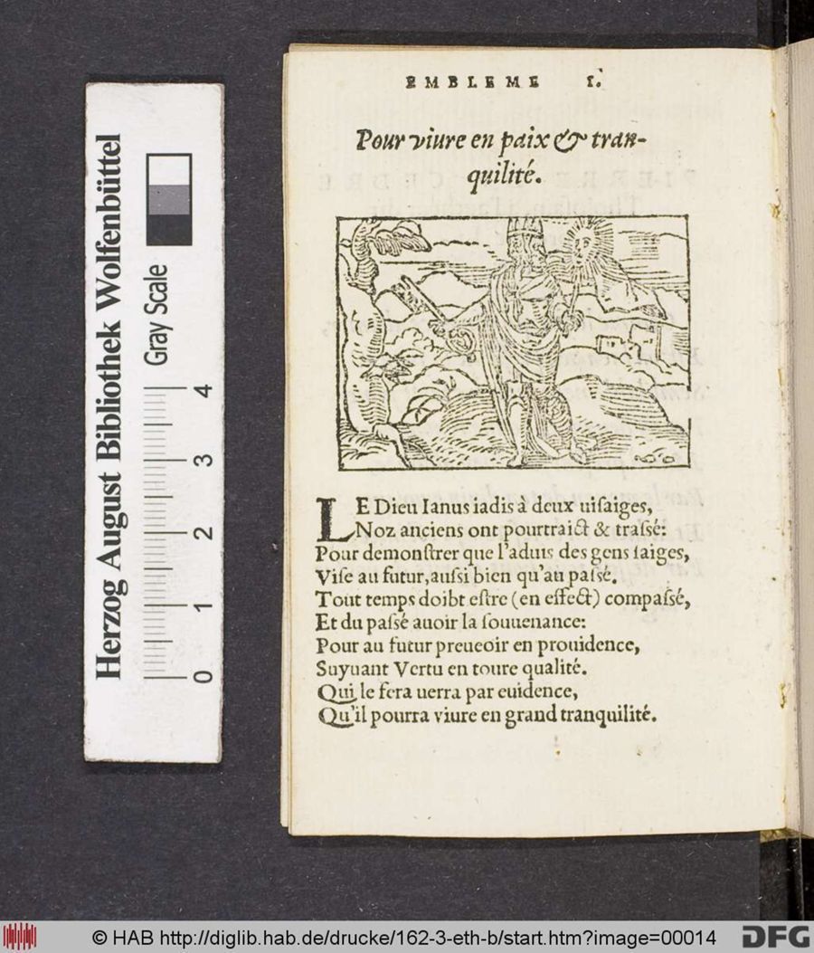 Facsimile page of emblem 1
