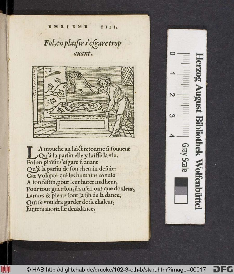 Facsimile page of emblem 4