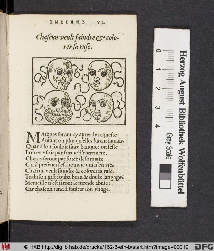 Facsimile page of emblem 6