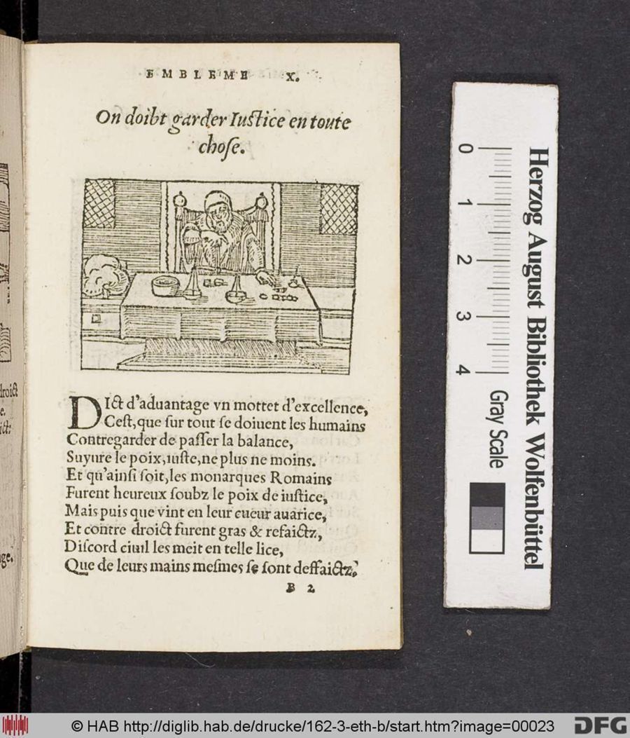 Facsimile page of emblem 10