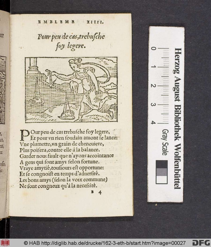 Facsimile page of emblem 14