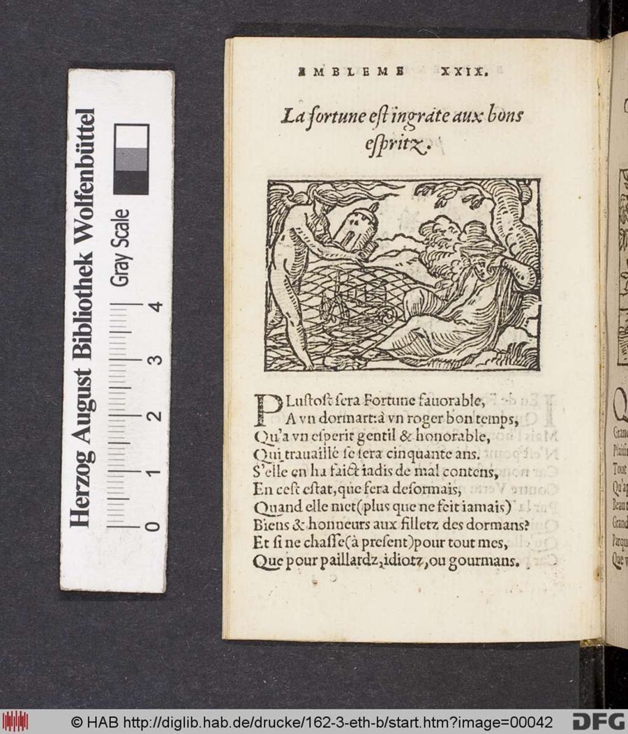 Facsimile page of emblem 29